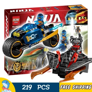 

219pcs Ninja Desert Lightning Vermillion Racer Vehicle 10579 DIY Figure Building Blocks Assemble Toys Compatible with