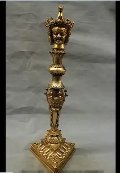 

fafa880073<< 20" Tibet Brass Buddhism Vajra Dragon Mahakala Buddha Statue Phurpa Talismans