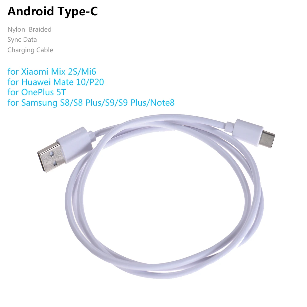 

Android Type-C USB-C Charging Cable Sync Data Line 3.3ft For Huawei Samsung Oneplus