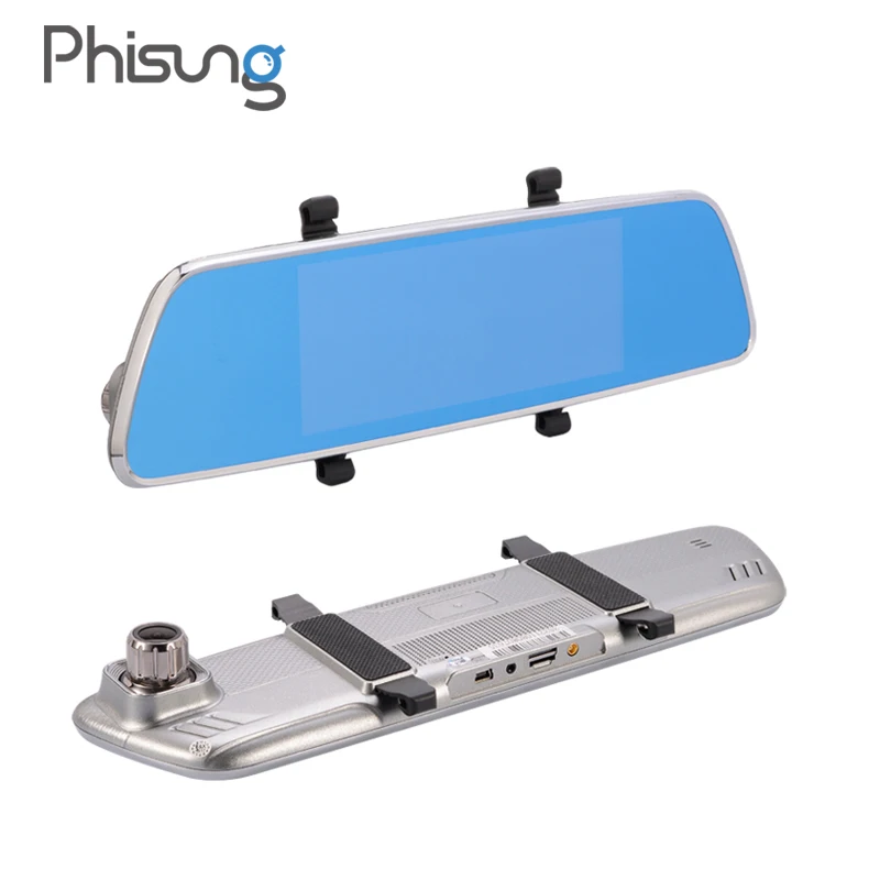Phisung V200 DVR 3g Android gps 7.0in зеркало заднего вида камера Встроенная память 16 Гб ночного