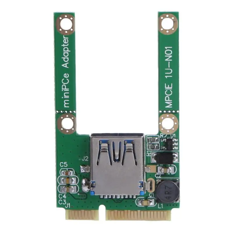 VODOOL Mini PCI-E к USB3.0 плата расширения ноутбука PCI Express PCIe к USB 3,0 конвертер Riser Card адаптер с винтовыми фитингами