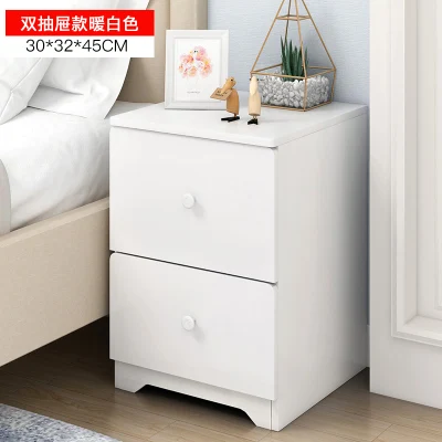 Современная мебель для спальни тумбочки прикроватный шкаф для хранения простой многофункциональный ящик для хранения Маленький комод mx6241147 - Цвет: 2 drawer-White
