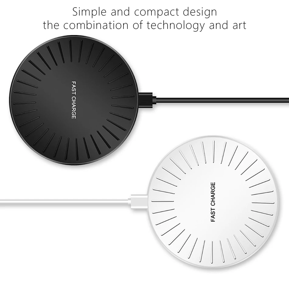 !ACCEZZ Mini 7.5W 10W Fast Qi Wireless Charge For iPhone X 8 8 Plus Quick Charging For Samsung Galaxy Note 8 5 Universal Charger (12)