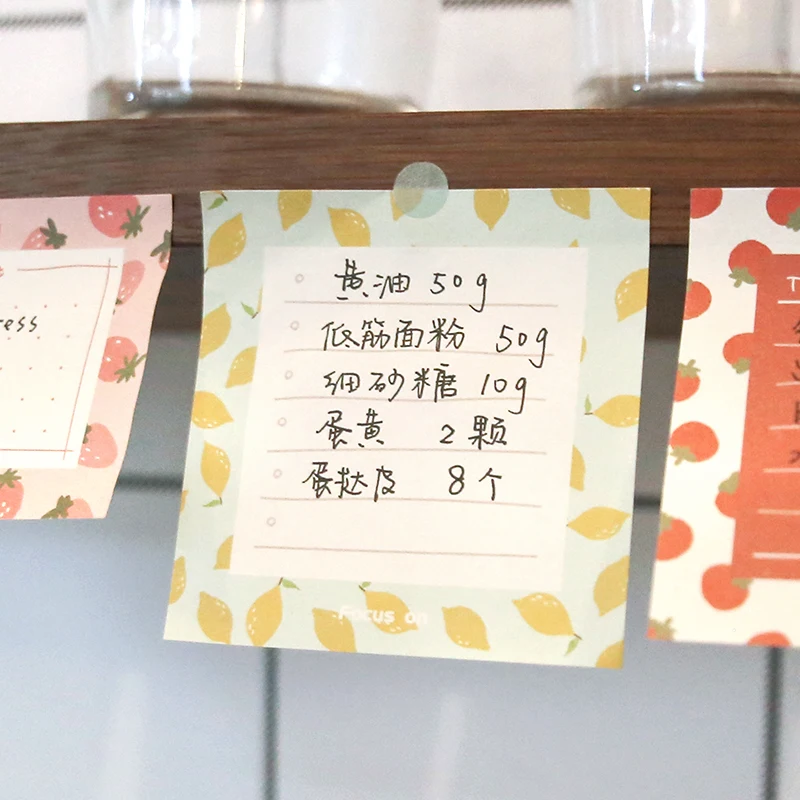 

Cute Sweet Strawberry To do List Memo Pad Sticky Notes Shopping Check List Escolar Papelaria School Supply Label