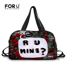 FORUDESIGNS/ Модные мужские и женские дорожные сумки с принтом, большая женская сумка для багажа, сумка для выходных для женщин, большая дорожная сумка