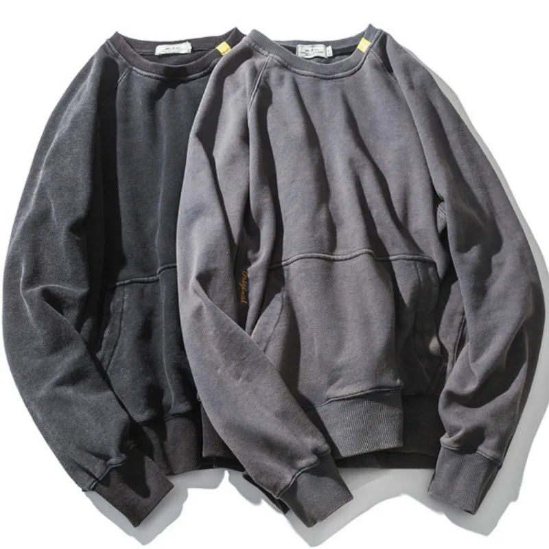 H.A. Sueno 2018 fashion new vintage men's sweatshirts spring casual