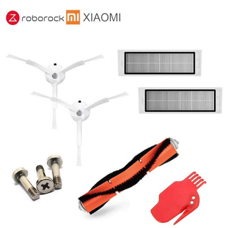 A Kit de accesorios para XIAOMI MI Robot piezas de repuesto de vac/ío 3 PCS cepillo lateral 3 piezas HEPA filtro de 2 piezas cepillo principal 1pcs herramienta de limpieza