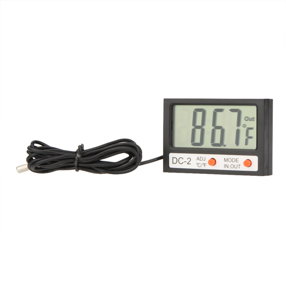 Mini Digital LCD Thermometer Indoor Outdoor Black Digital Thermometer