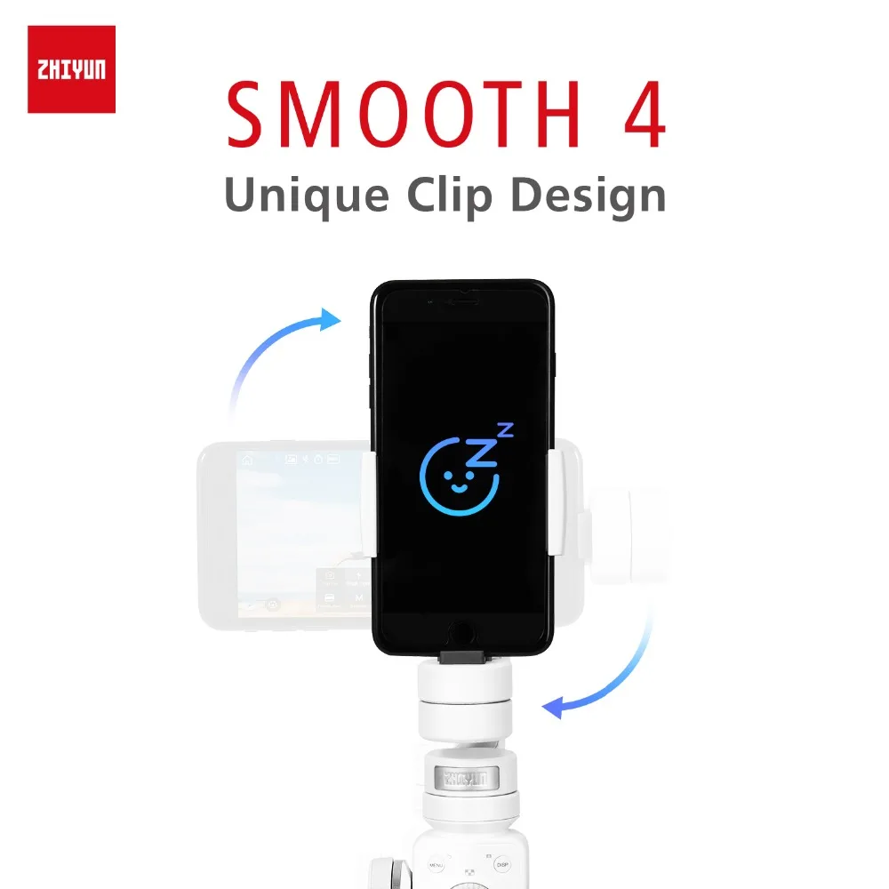 Zhiyun Smooth 4 3-осевой портативный смартфон сотовый телефон видеокамеры Стабилизатор для iPhone XS XR X, 8 Plus, 8, 7 Plus, 7, samsung S9 S8 S7 и экшн Камера