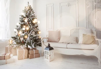 

horizontal christmas decorations for home photography backdrops fireplace background photo background XT-6228