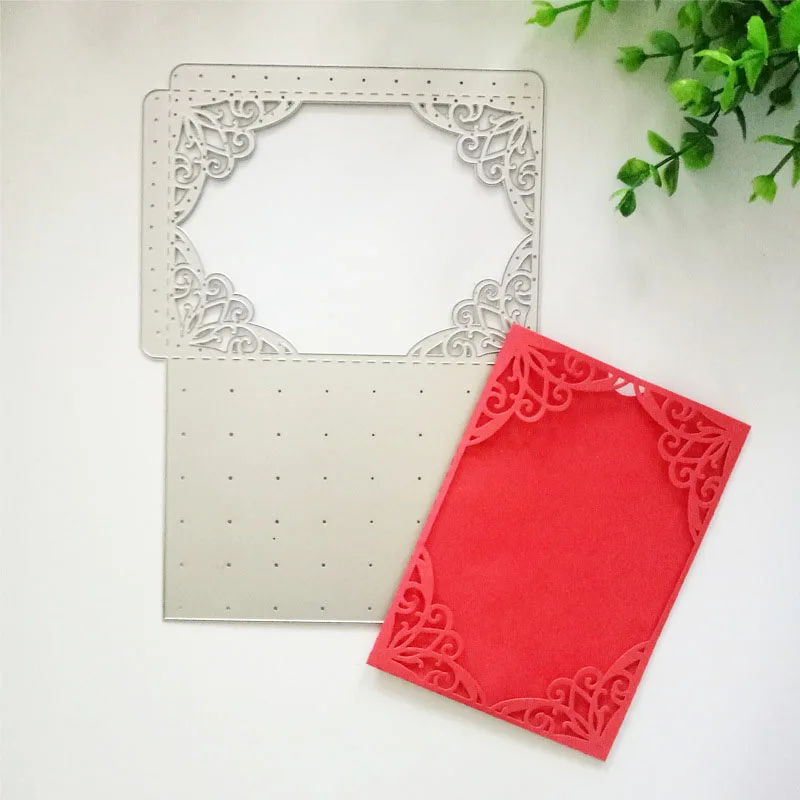 

Wedding Invitation Frame Metal Cutting Dies Decorative Scrapbooking Steel Craft Die Cut Embossing Paper Card Album Stencils Dies