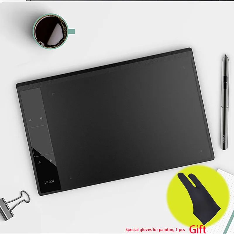 

Graphics Drawing Tablet with 8192 levels TYPE-C USB Art Drawing Board 10x6 inch Active Area With Touch Shortcuts