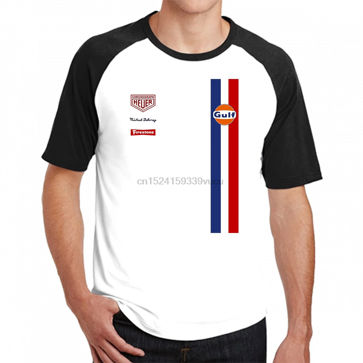 

917 Le Mans McQueen White T-Shirt Tees Clothing