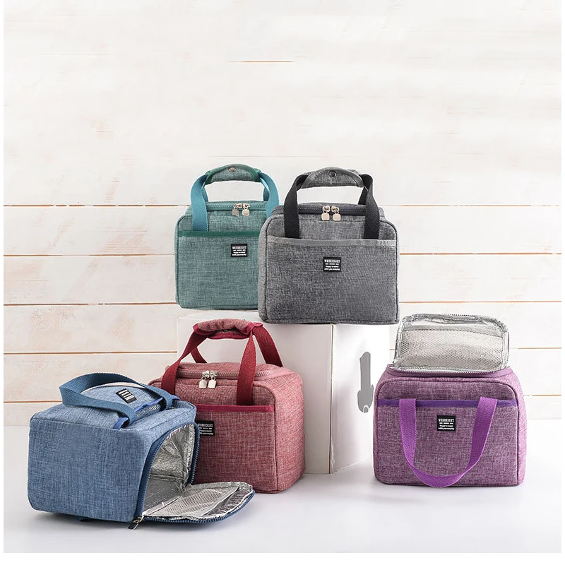

New Portable Insulated Lunch Box Soft Cooler Bag Waterproof Thermal Work School Picnic Bento Insulated Lunch Bag Keep Fresh