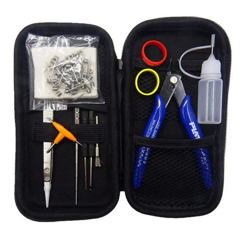 Оптовая продажа мини Vape DIY сумка для инструментов Пинцет плоскогубцы комплект