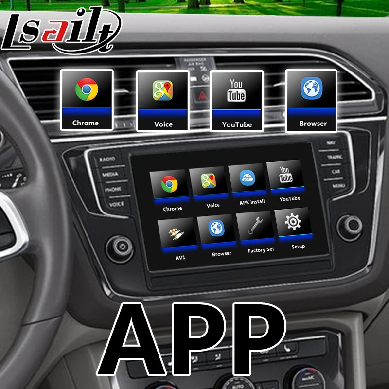 Все-в-1 Pin к Pin Android gps навигационная коробка для Volkswagen Tiguan CC Sharan MQB MIB MIB2 с youtube carplay mirrorlink