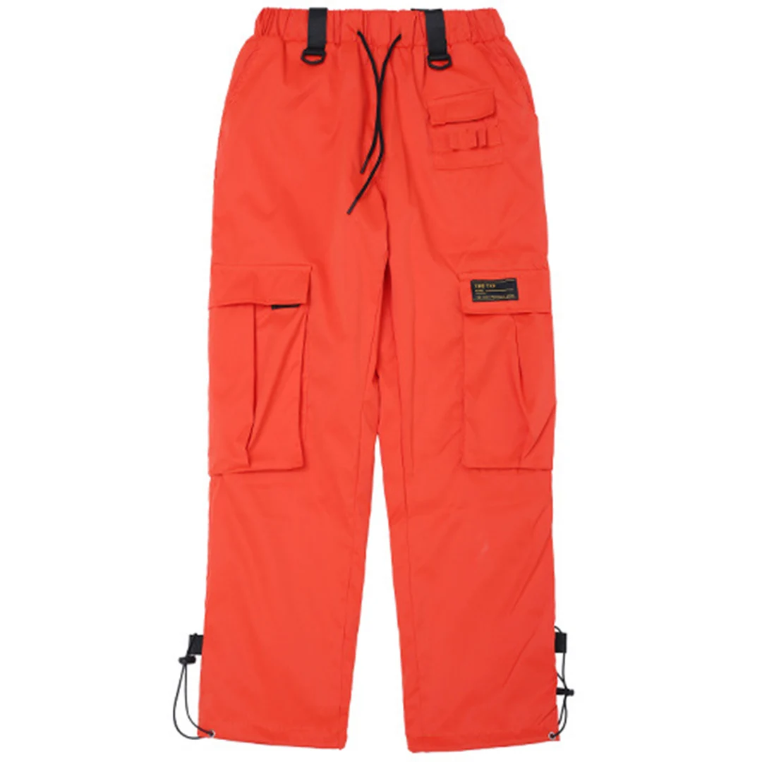Aelfric Eden Harajuku винтажные брюки карго мужские повседневные однотонные уличные хип-хоп модные тактические брюки TX22 - Цвет: Оранжевый