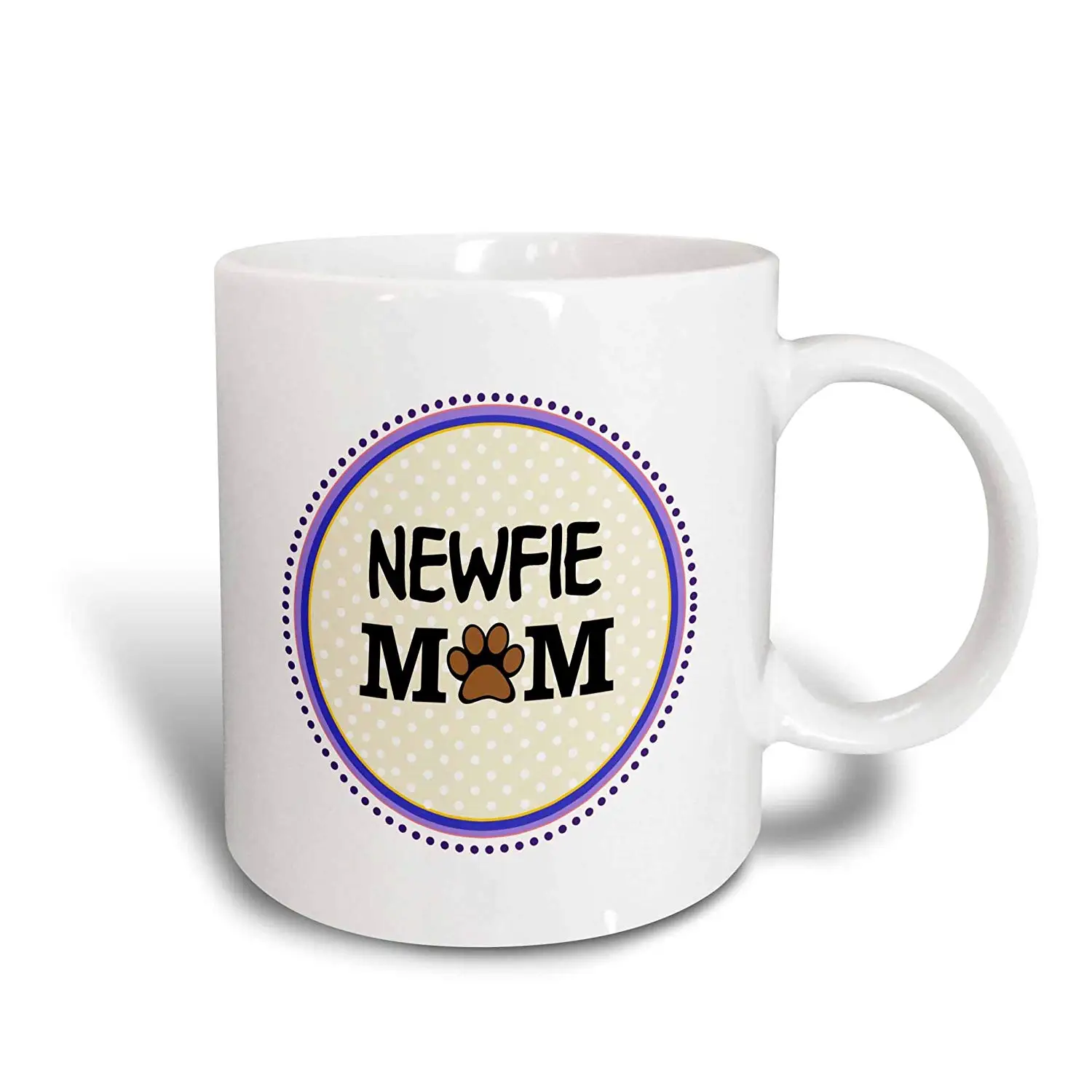 Керамическая кружка Newfie Dog Mom для мамы земледелия мудди Браун владелец домашних