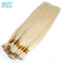 Bhf человеческие плетеные волосы, объемные, сделанные в машине, Remy прямые индийские волосы, объемные, Длинные до 65 см, 26 дюймов, натуральные светлые волосы