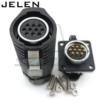 

XHE20, IP67, 10 pin Waterproof Connector Plug (Female) & Socket (Male), 10 pin Power Cable Connector, Automotive Connectors
