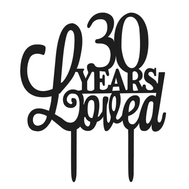 30th anniversary cake topper