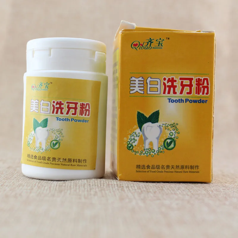 80g Bad breath Dispel black yellow teeth plaque Whitening tooth powder