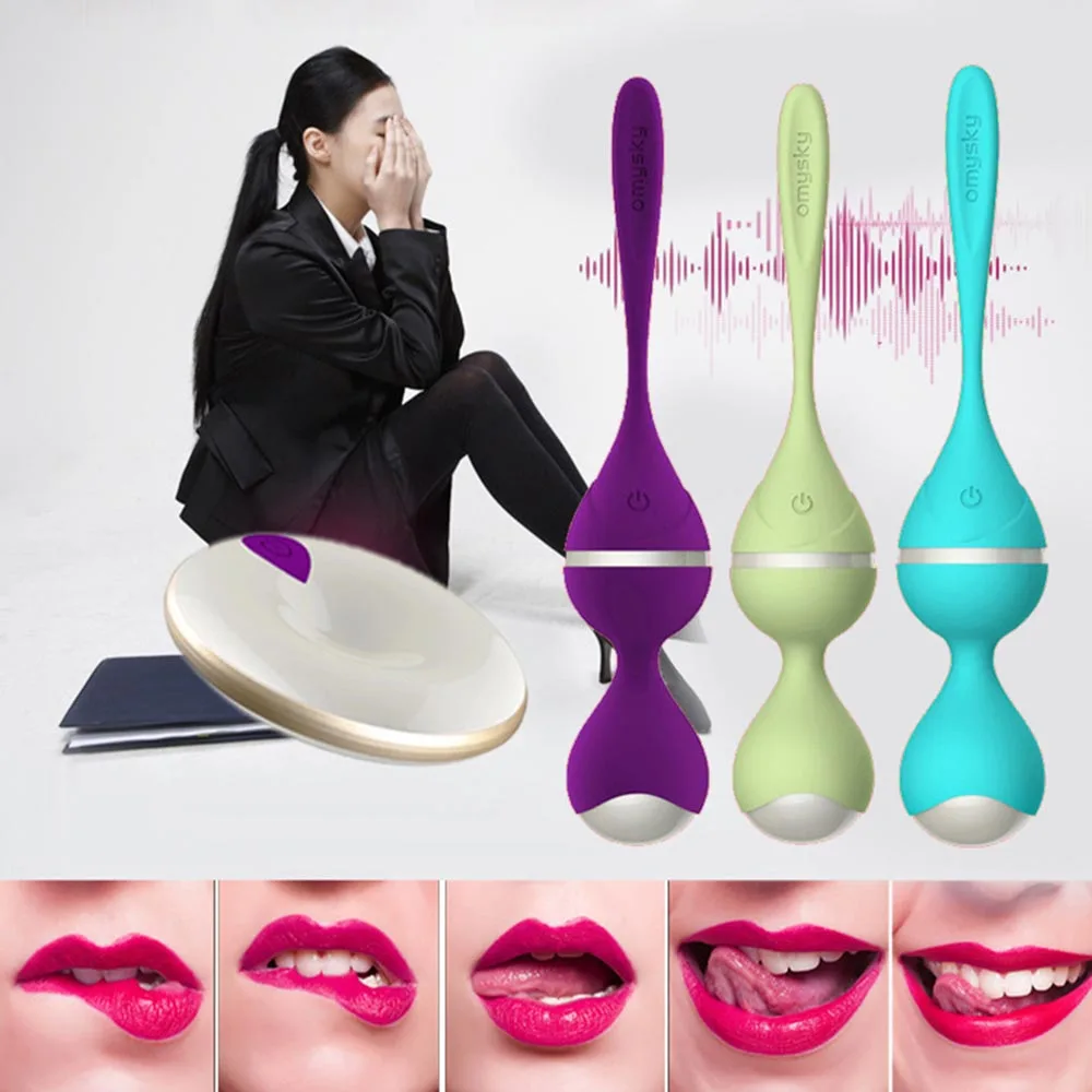 10 Frequency Wireless Remote Control Jumping Eggs Exercise Ball Vaginal Massage Ball Shrink Vagina Exercises Smart Ball Sex Toys
