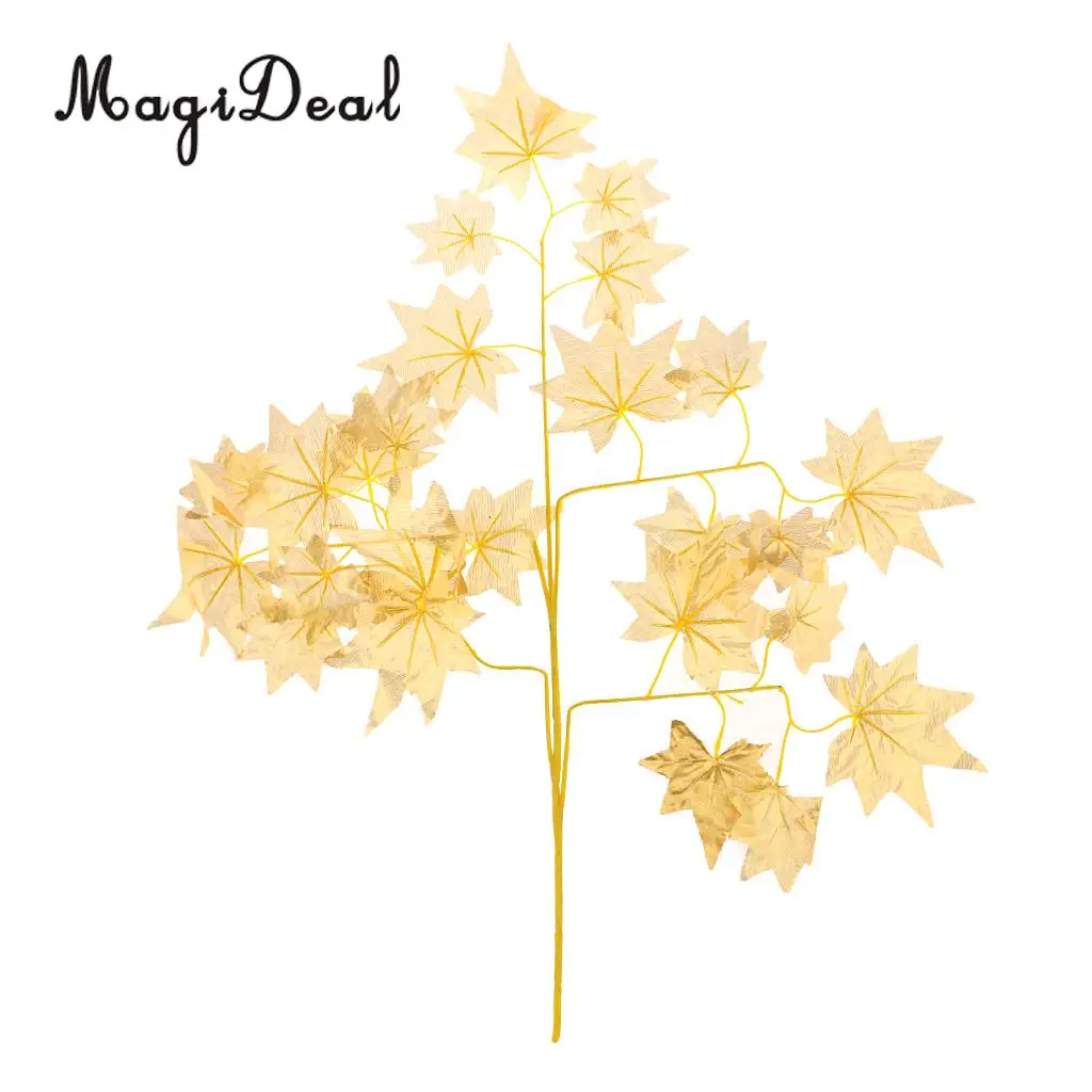 12pcs Artificial Ivy Autumn Maple Leaf Leaves Branches Plants Vine Fake Foliage Flower Home Garden Decorations