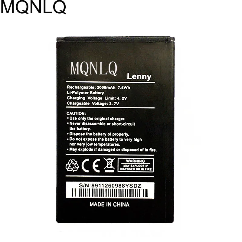 Batteria Per Batterie Wiko Lenny 3.7V 1800Mah Batteria Ricaricabile Per Telefoni Cellulari Ad Alta Capacità Mqnlq