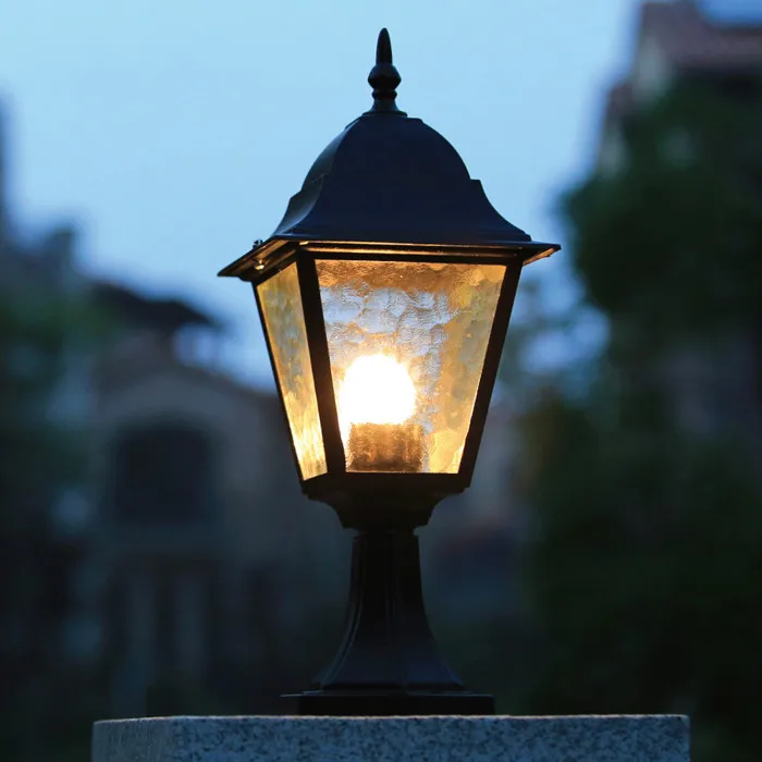 Мода настенный светильник водонепроницаемый Пейзаж фонарный столб ворота caplights открытый фонарный столб caplights