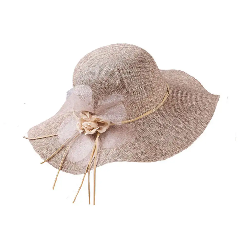 

Summer Straw Hat Women Big Wide Brim Beach Hat Sun Hat Foldable Sun Block UV Protection Casual Girls Summer Cap