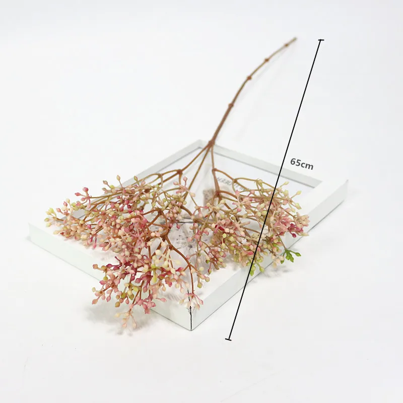 Flone Modern Simple Plastic Flowers Home Decoration Decorative Flower Artificial Plant Soft Rubber Fruit Imitation Flower (10)