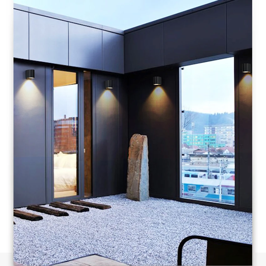 

5w Led Outside Wall Light Waterproof Wall Lamp Porch Garden Aisle Corridor Wall Lighting Light Fixture Aluminum Wall Lights