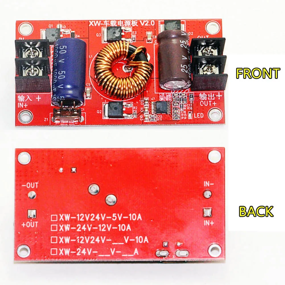 1Pc DC 12V/24V To 5V Step Down Power Supply Converter Regulator Module Voltage Adapter Power
