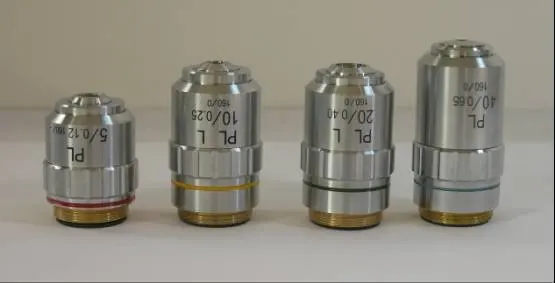 

Brand NEW Microscope Plan Metallurgical Objective lens 4X 10X 20X 40X Sets