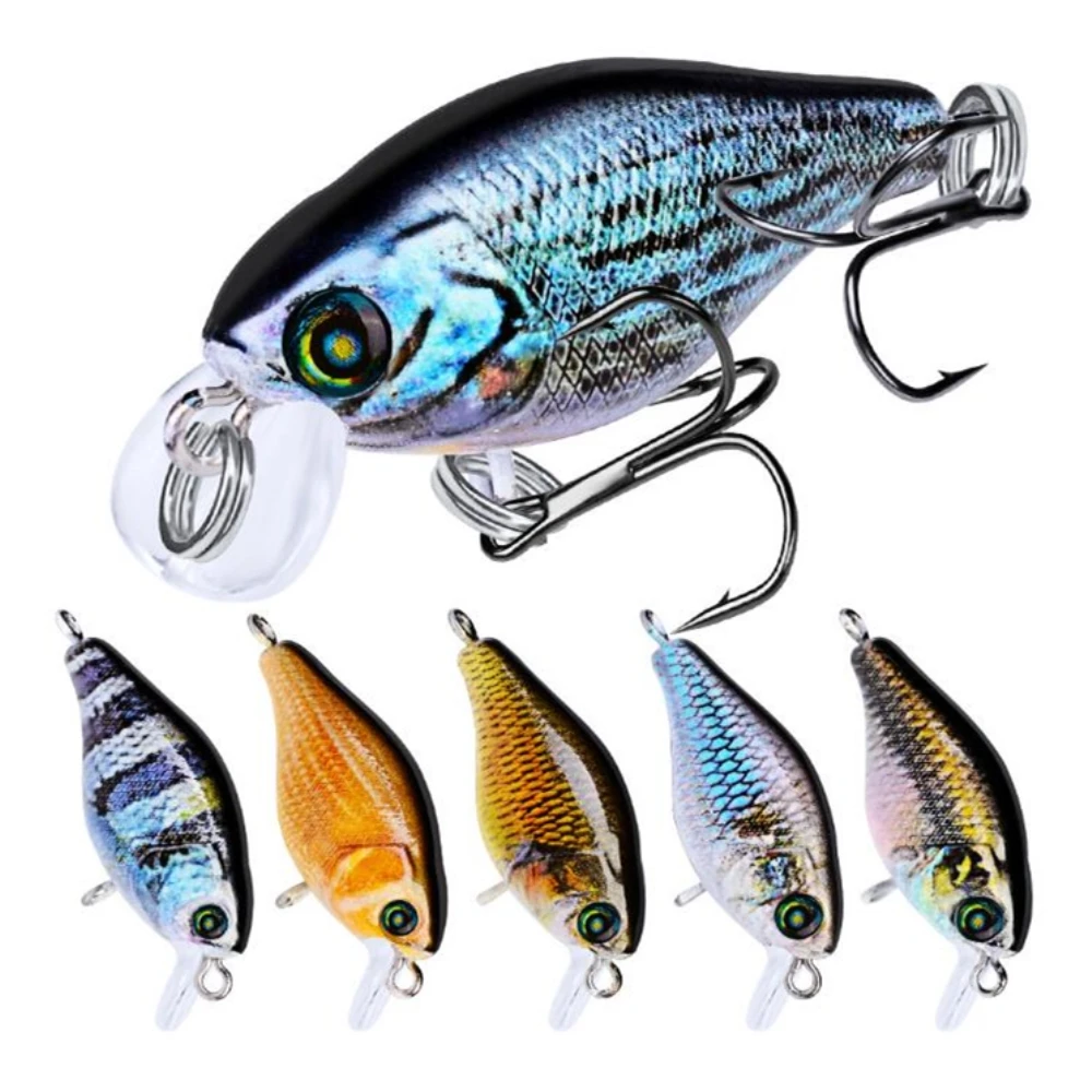 

1pcs Topwater Crankbait Fishing Lures 45mm 4.4g Artificial Hard Bait Japan Mini Fish Wobblers Pesca Minnow Carp Fishing
