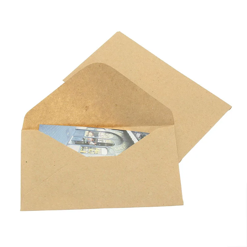 50 шт. винтажные маленькие цветные пустые бумажные конверты в стиле ретро, конверты для приглашений на свадьбу, поздравительные открытки, Подарочный конверт