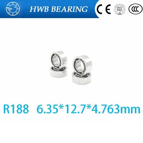 

Free shipping r188 open 6.35*12.7*4.763mm 7 si3n4 balls Hybrid Ceramic Ball Bearing Skateboard FOR YOYO HAND SPINNER