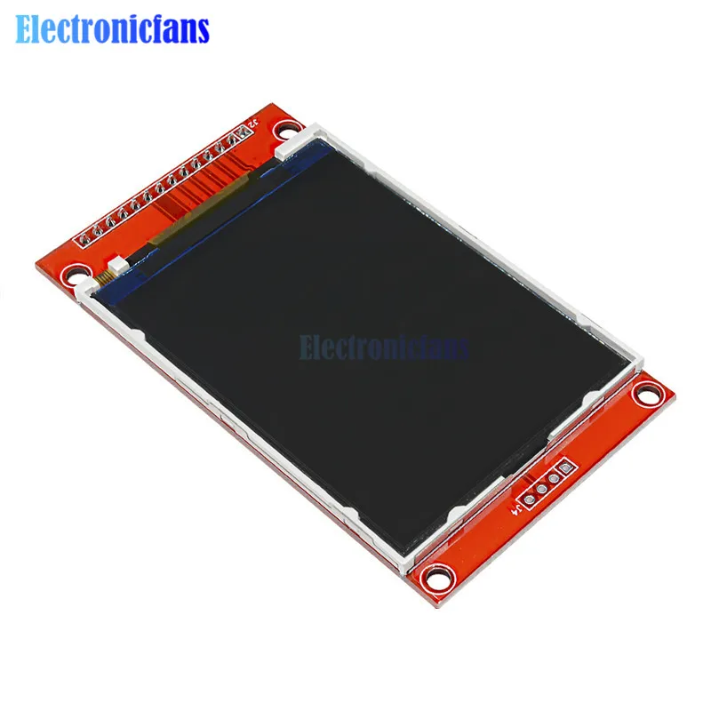 2," 2,8 дюймов TFT SPI 240X320 lcd модуль последовательного порта+ PCB адаптер Micro SD ILI9341 5 В/3,3 В модуль ЖК-дисплея