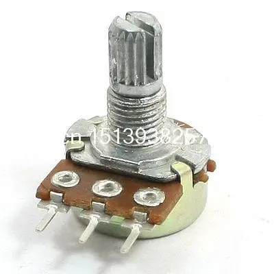 B50K 50K Ohm 6mm Split Shaft Single Turn Rotary Taper Potentiometer |