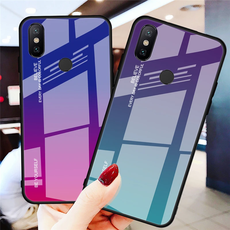 

Protective Case Glass For Xiaomi Redmi Note 5 6 7 Pro 7 Mi 8 A2 Lite 5X 6X A1 6 K20 Pro Mi 9 SE Tempered Glass Cover Mi 9T Pro
