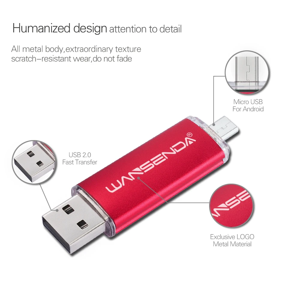 WANSENDA USB флеш накопитель 2 0 ГБ 128 16 32 64 256 ГБ|USB флэш-накопители| |