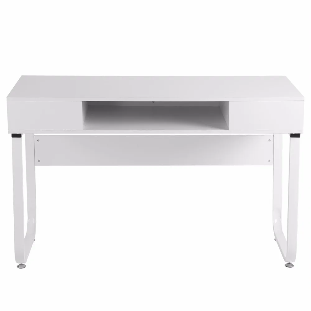 

Premium Solid Wood Modern Worksation Computer Desk Table with Storage Drawer for Home Office Study