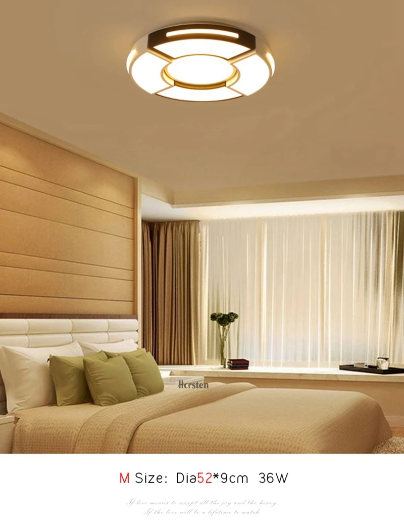 Creative Round Acrylic LED Ceiling Lights For Bedroom Living Room Modern Remote Control Ceiling Lamp Home Lighting Fixture (2)