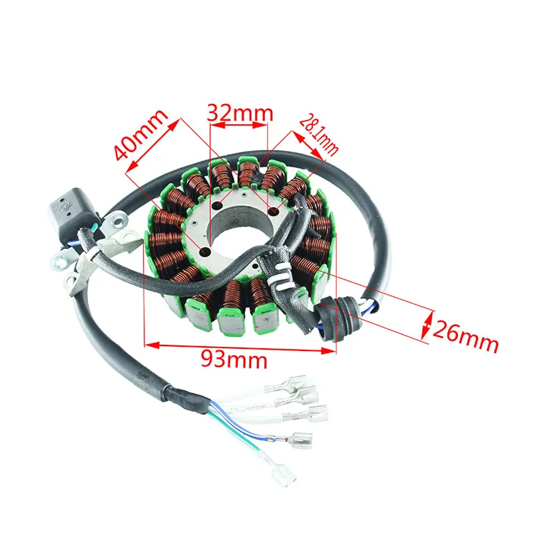 Внедорожный ATV мотокросса 18 сценический DC статор Катушка Высокая производительность DC магнит статора катушка для 125CC-250CC ног запуска двигателей CQ-109