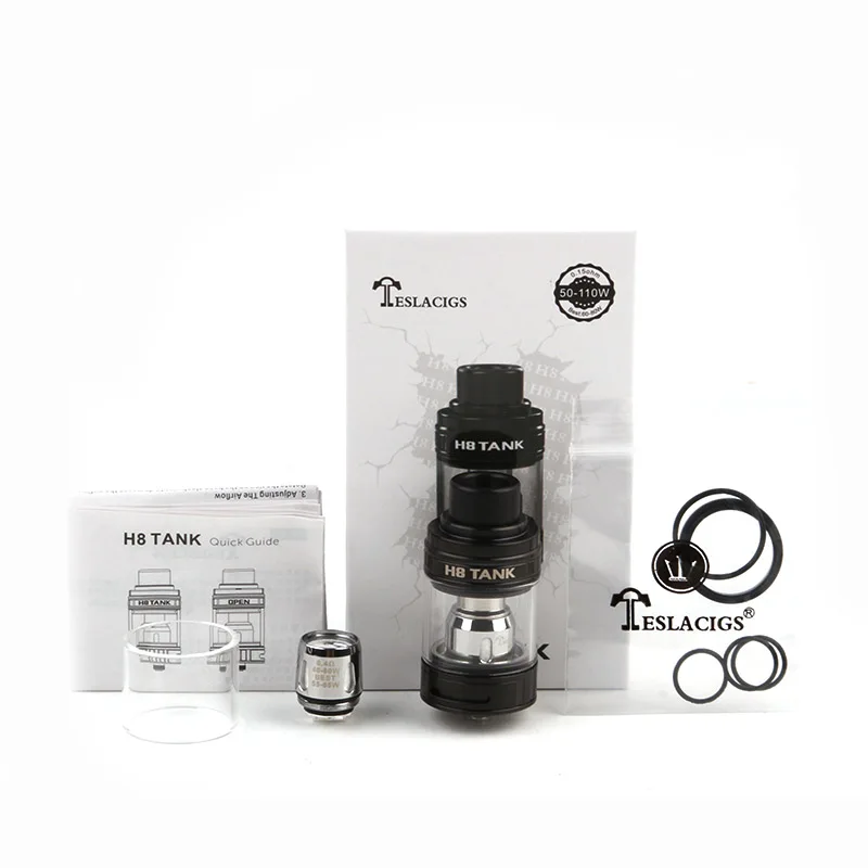 

Original Teslacigs Tesla H8 Tank Atomizer H8 Mini Tank 2/5ml for TFV8 baby Coil For Teslacigs PUNK WYE Electronic Cigarette kit