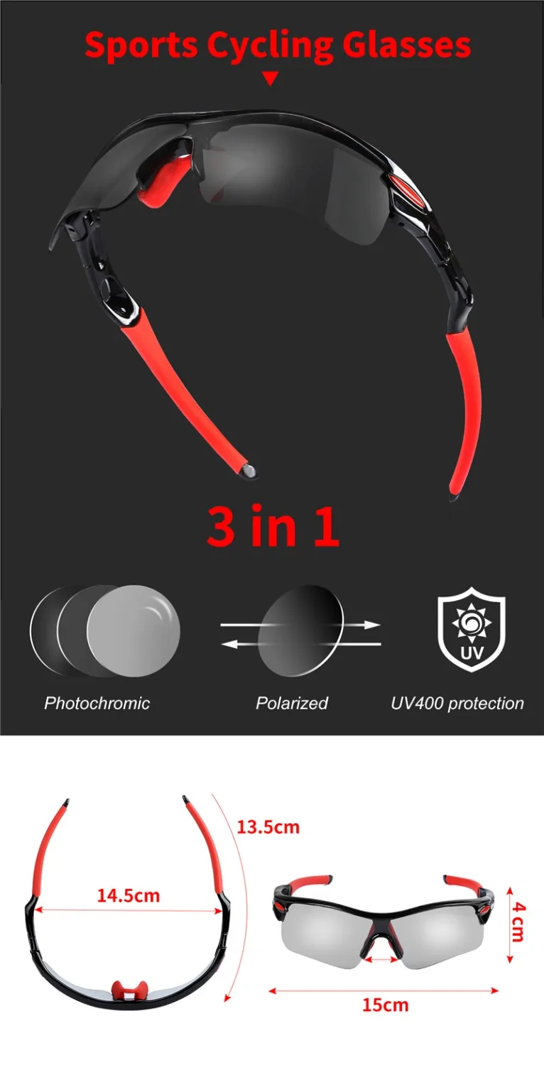 Западные велосипедные поляризованные велосипедные очки UV400 фотохромные спортивные солнцезащитные очки велосипедные очки близорукость рама Gafas Ciclismo велосипедные очки