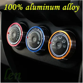 

case for mitsubishi ASX aluminum alloy accessories air conditioning knob DIY protection decorative circle car styling
