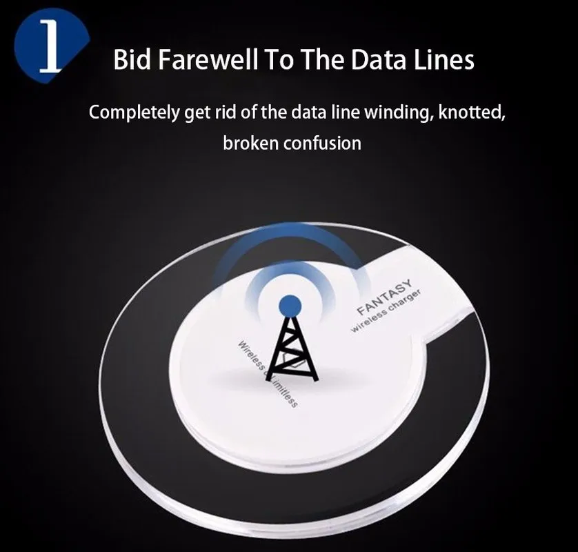 1 шт универсальное быстрое Беспроводной Зарядное устройство зарядного устройства для iPhone X/8/7 htc samsung Android ультра-тонкий Портативный мобильного телефона Зарядное устройство s