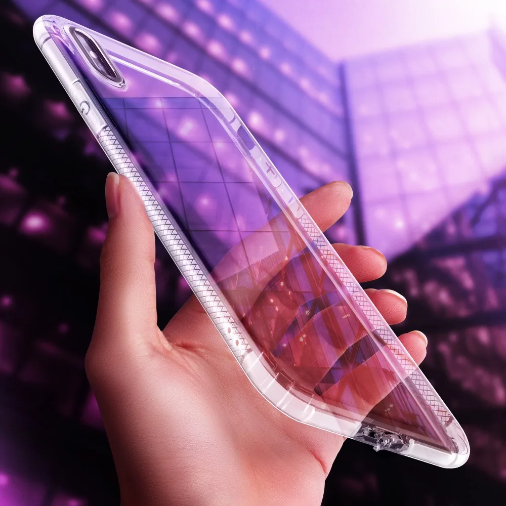 Новинка 2018 стильный прозрачный мягкий силиконовый чехол из ТПУ для Iphone X